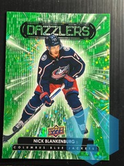 2022-23 Upper Deck Green Dazzlers #DZ-71 Nick Blankenburg Blue Jackets
